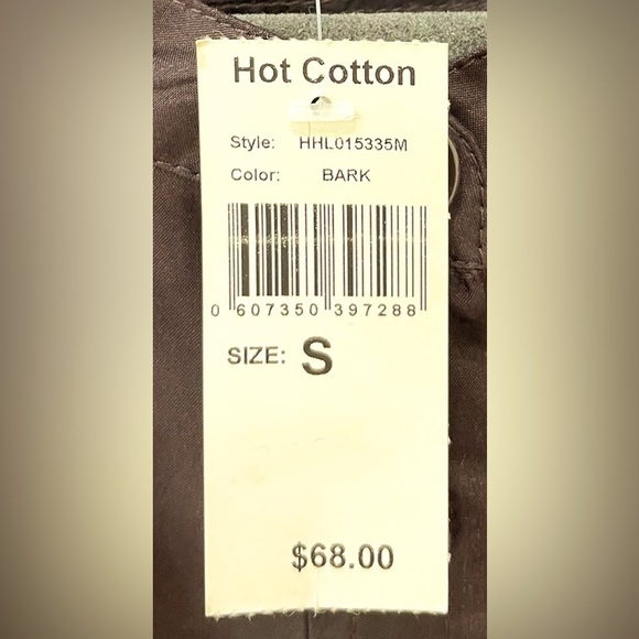 Y2K Brown 100% Silk Blouse Tunic Sz Small New with Tags - Picture 5 of 6